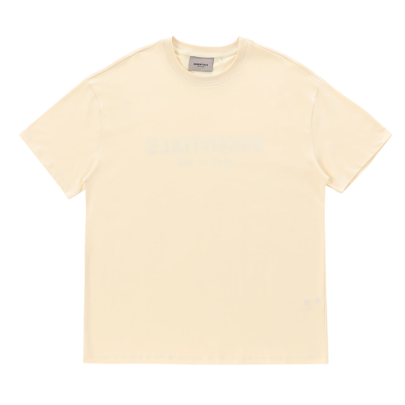 Fear Of God Essentials T Shirt Cream Buttercream Ss21 (9) - newkick.app